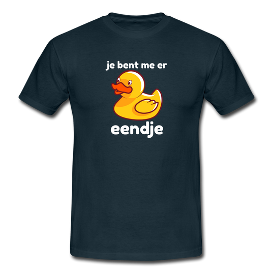 je bent me er eendje - T-shirt (man) - navy